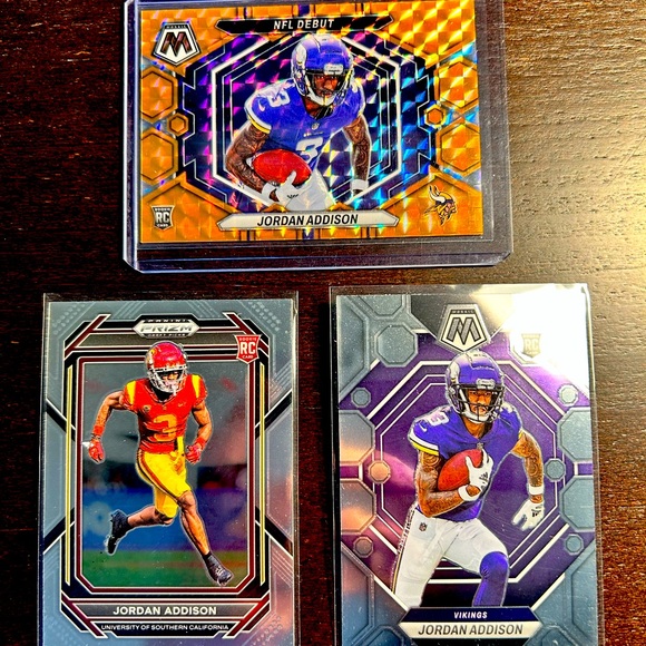 2023 Jordan Addison Rookie Cards!! 🔥🔥🎄😁🎁😁 - Picture 1 of 2